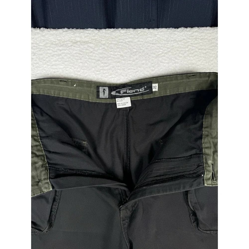 Vintage FIEND Cinch Cargo Pants Black - Men's 32 (Fits 28x30) Y2K Skater